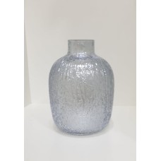 Vaso de Vidro com Textura Perolizado M